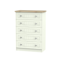 Capricorn Crystal 5 Drawer Wide Chest