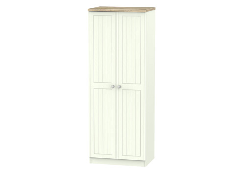 Capricorn Crystal 2 Door Double Hanging Wardrobe