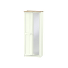 Capricorn Crystal 2 Door Mirror Wardrobe