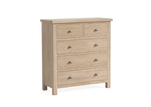 Stamford 2 Over 3 Oak Chest