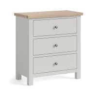 Stamford 3 Drawer Grey & Oak Chest Stamford 3 Drawer Grey & Oak Chest