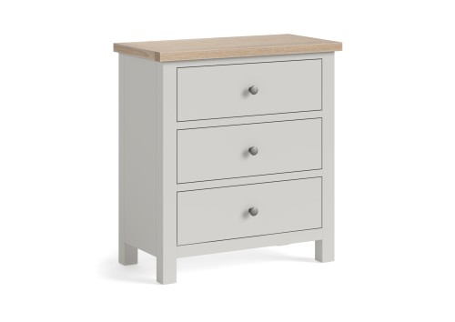 Stamford 3 Drawer Grey & Oak Chest Stamford 3 Drawer Grey & Oak Chest