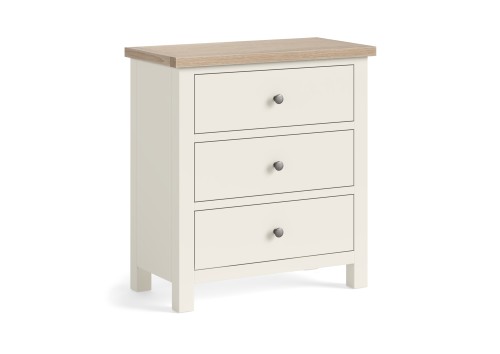 Stamford 3 Drawer White & Oak Chest Stamford 3 Drawer White & Oak Chest