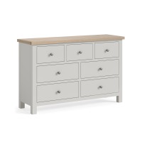 Stamford 3 Over 4 Grey & Oak Chest