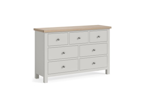 Stamford 3 Over 4 Grey & Oak Chest
