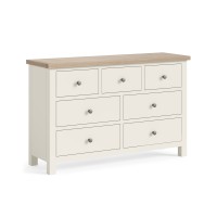 Stamford 3 Over 4 White & Oak Chest