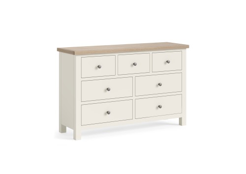 Stamford 3 Over 4 White & Oak Chest