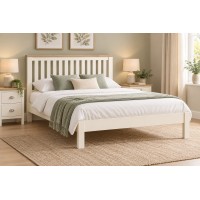 Stamford 5'0" King White & Oak Bed Frame Stamford 5'0" King White & Oak Bed Frame