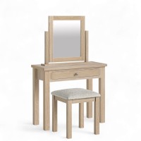 Stamford Washed Oak Dressing Table Set