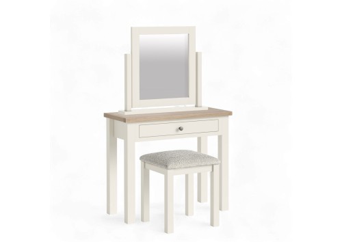 Stamford White & Oak Dressing Table Set
