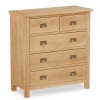 Taunton 2 Over 3 Drawer Oak Chest