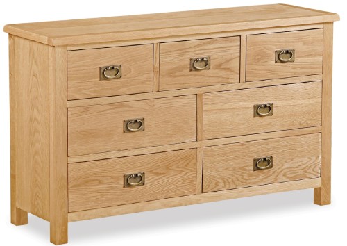 Taunton 3 Over 4 Drawer Oak Chest