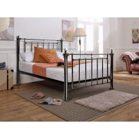 Toledo 4'6" Double Size Nickel Bed Frame Toledo 4'6" Double Size Nickel Bed Frame