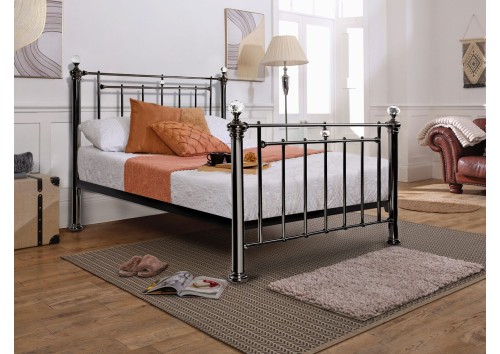 Toledo 4'6" Double Size Nickel Bed Frame Toledo 4'6" Double Size Nickel Bed Frame
