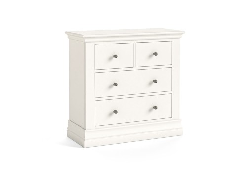 Wilton 2 Over 2 Drawer White Painted Chest