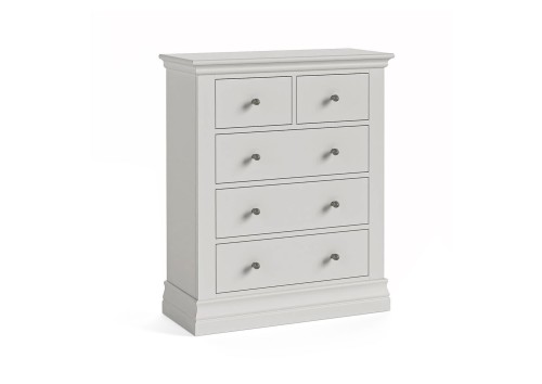 Wilton 2 Over 3 Drawer Grey Painted Chest
