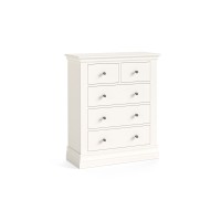 Wilton 2 Over 3 Drawer White Painted Chest