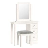 Wilton White Single Dressing Table Set