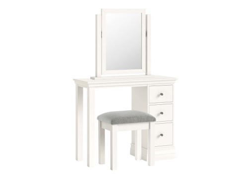 Wilton White Single Dressing Table Set