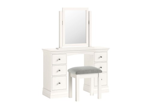 Wilton White Double Dressing Table Set