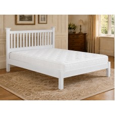 York 4'6" Double Size White Painted Bed Bed Frame York 4'6" Double Size White Painted Bed Bed Frame