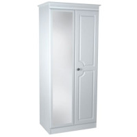 Taurus 2 Door Tall Mirror Wardrobe