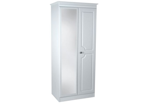 Taurus 2 Door Tall Mirror Wardrobe