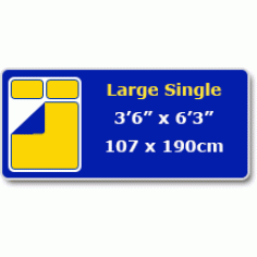 Large Single - 3'6" (105cm) 