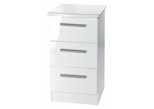 Aries 3 Drawer Bedside Chest