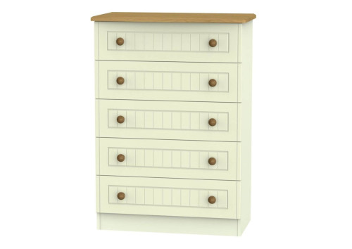 Leo 5 Drawer Wide Chest