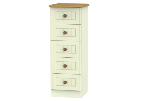 Leo 5 Drawer Narrow Chest