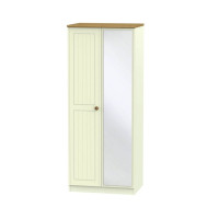 Leo 2 Door Tall Mirror Wardrobe