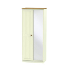 Leo 2 Door Tall Mirror Wardrobe