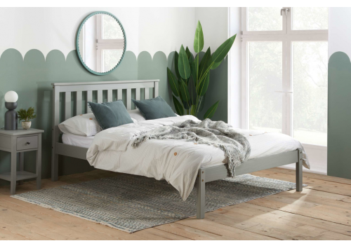 Lynton 4'6" Double Grey Bed Frame