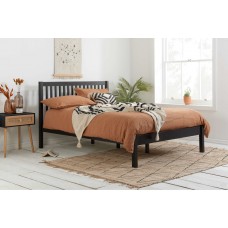 Luna 4'0" Small Double Black Bed Frame 