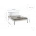 Lynton 4'0" Small Double White Bed Frame